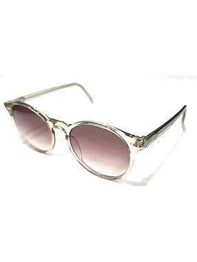 Warby Parker Renton M709 Clear Round Gray Gradient Unisex Sunglasses 51-17 145